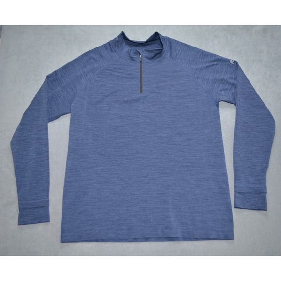 Fabletics Long Sleeve‎ 1/4 Zip Running Shirt Workout Active Mens 2XL Thumbholes - Picture 1 of 8